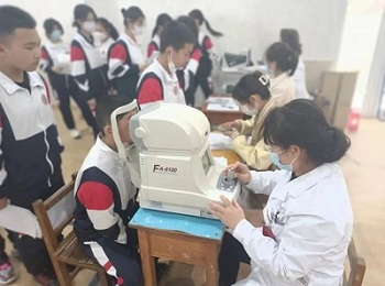 我院眼科开展“视力筛查进校园”活动