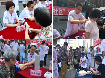 医院党委举办“在职党员进社区”义诊活动