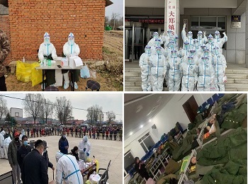 【战疫前线】行军床上睡俩小时 我们的“大白” 继续奋战